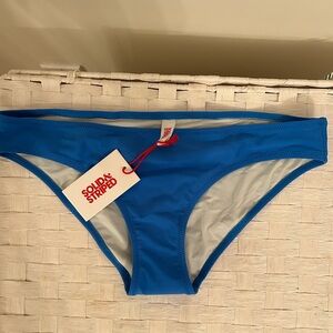 Solid and Striped Bathing Suit Bottom